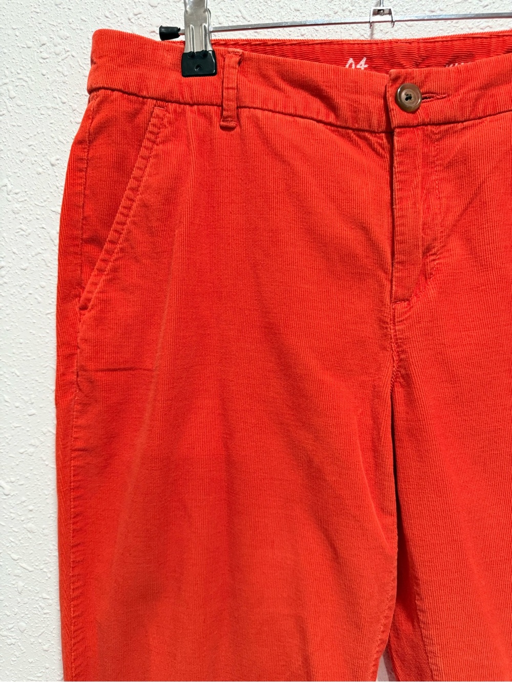 GAP  Bright Coral‎ Straight Leg corduroy Khakis 4 - Picture 6 of 10
